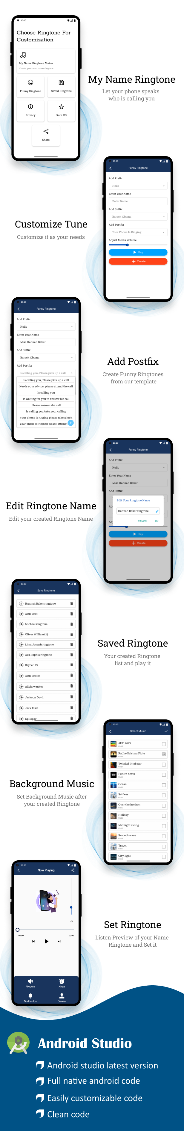 VoiceRing | Custom Name Ringtone | Personalized Voice Ringtone Creator | All in one Ringtone | Andro - 2